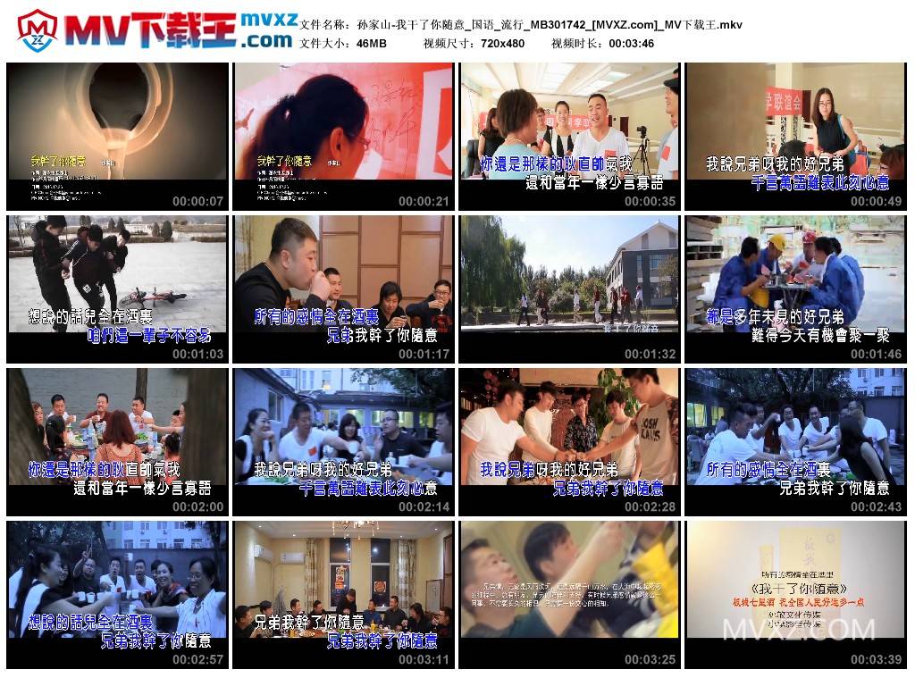 孙家山-我干了你随意_国语_流行_MB301742